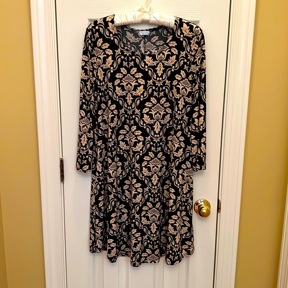 Black and Tan dress for fall❤️